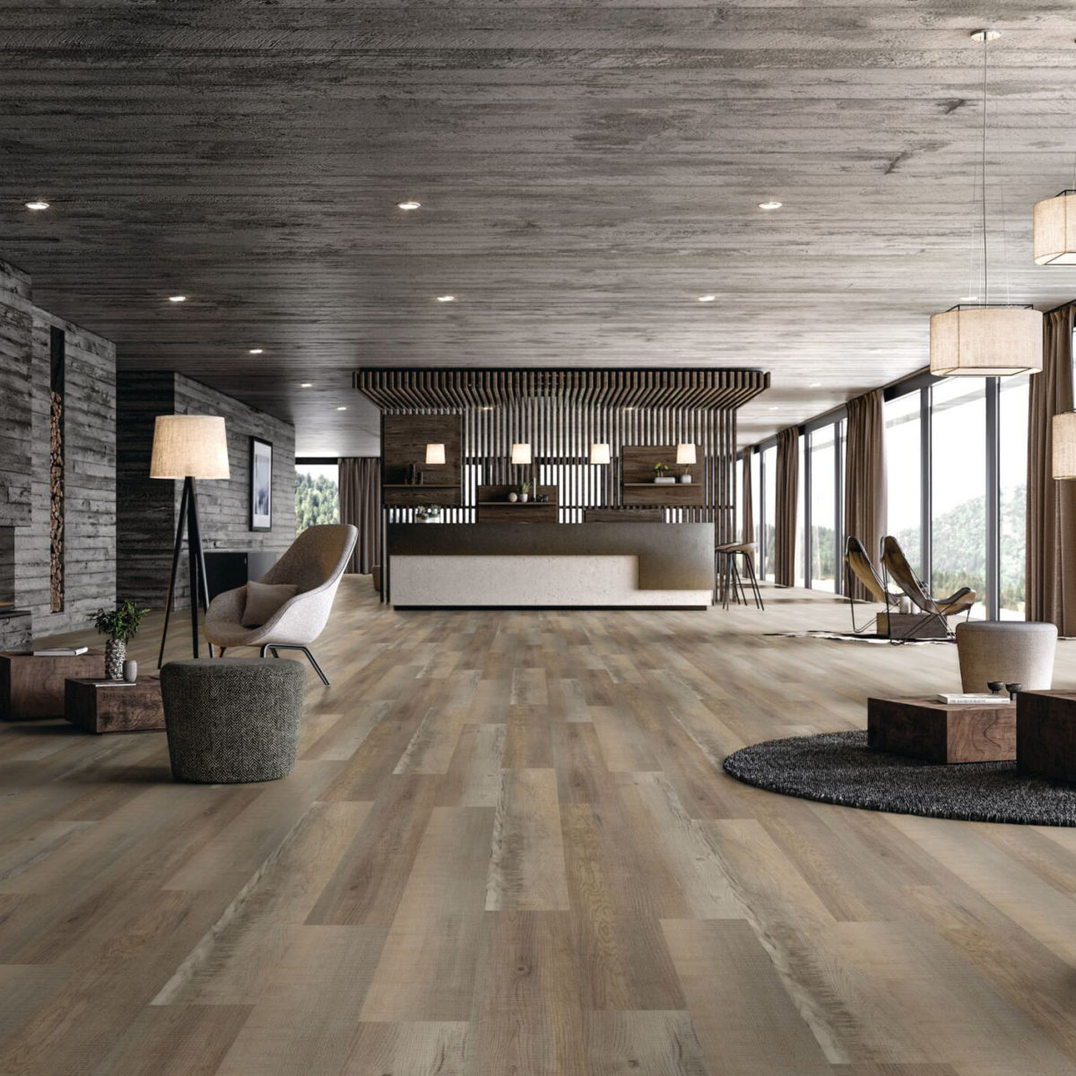 Afterhall revendeur sol Expona design 7104 expona design cuban oak bois photo ambiance 1