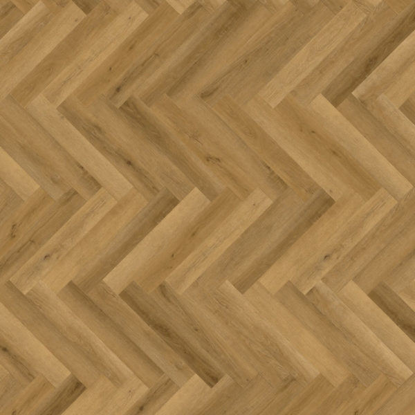 Sol vinyle à clipser baton rompu - Objectflor Living Herringbone Cornwall oak 8154 - Aspet chêne (Échantillon)
