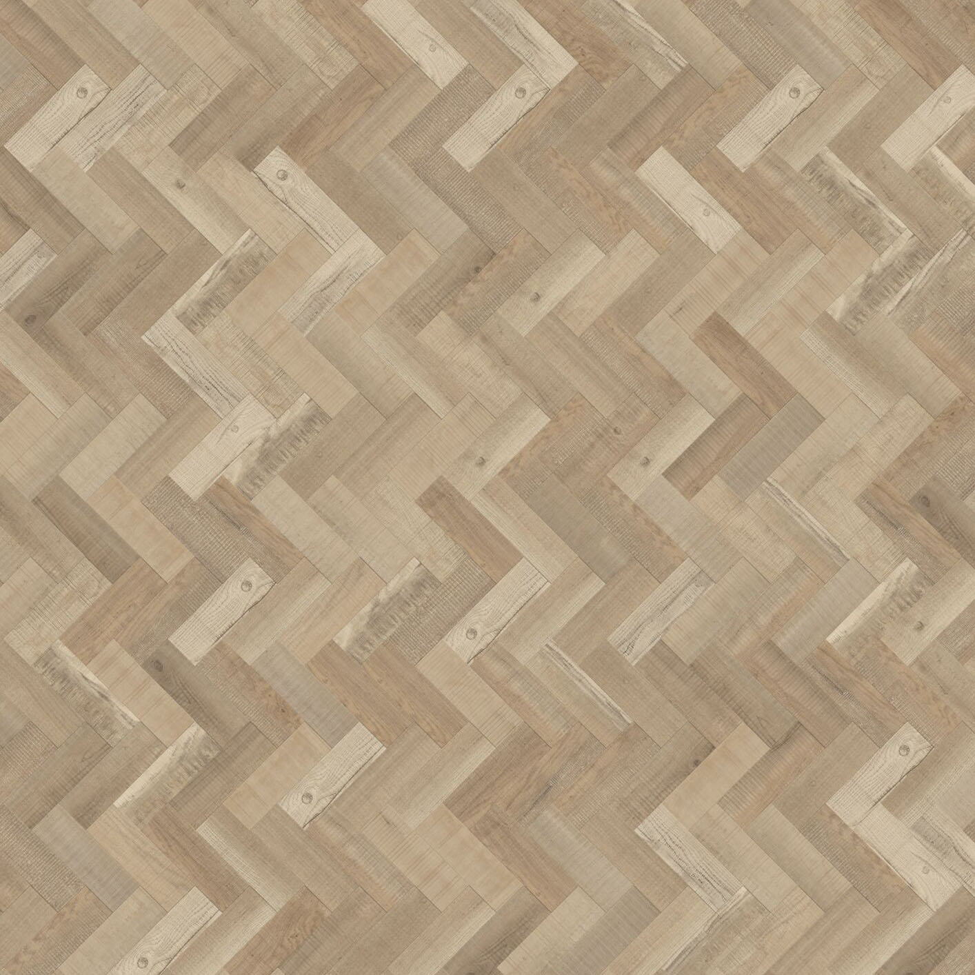 Afterhall_revendeur_sol_expona_domestic_5829_expona_domestic_mill_oak_mini_parquet_chene_naturel Sol vinyle en bâtons rompus à coller aspect chêne naturel, Objectflor.