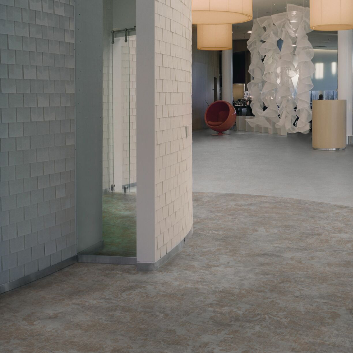 Sol vinyle à coller objectflor expona flow light industrial concrete 9861 pierre