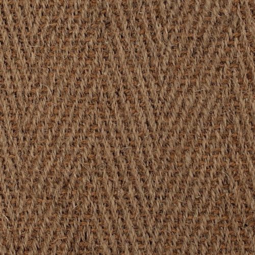 Revêtement de sol naturel en fibre de coco marron.