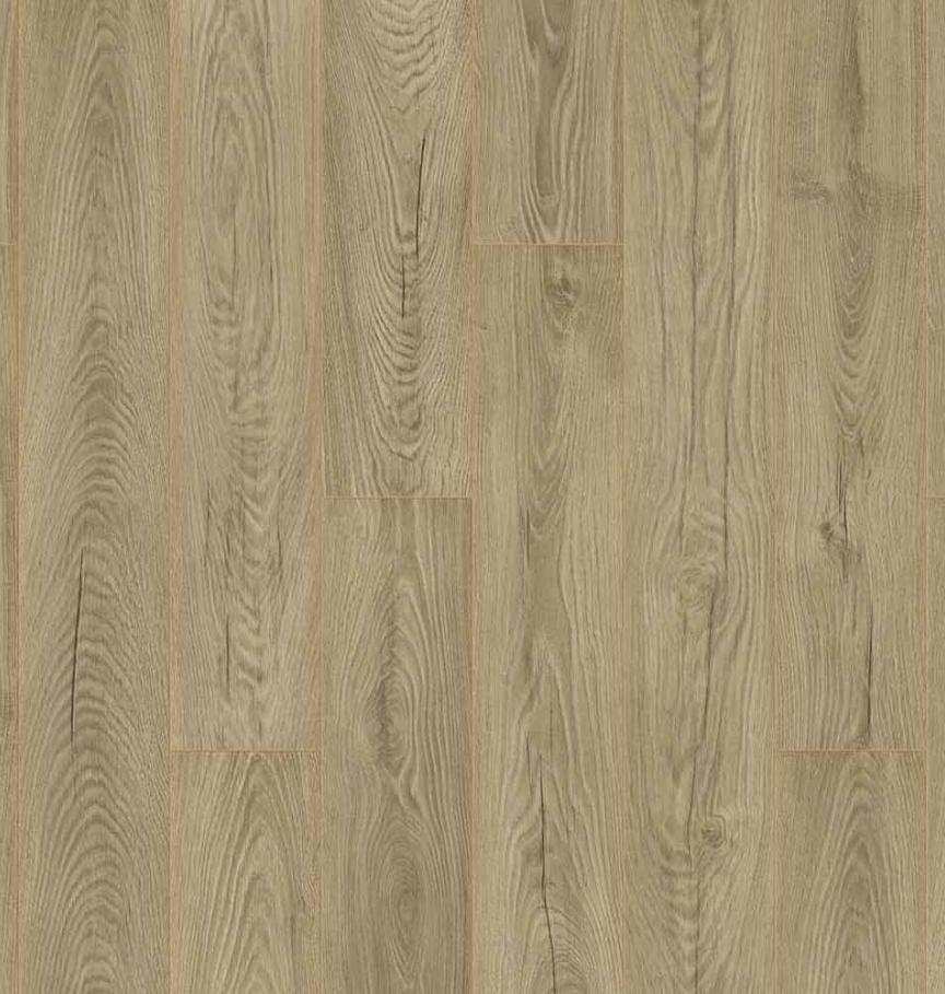 Sol en parquet stratifié aspect chêne naturel avec sous couche