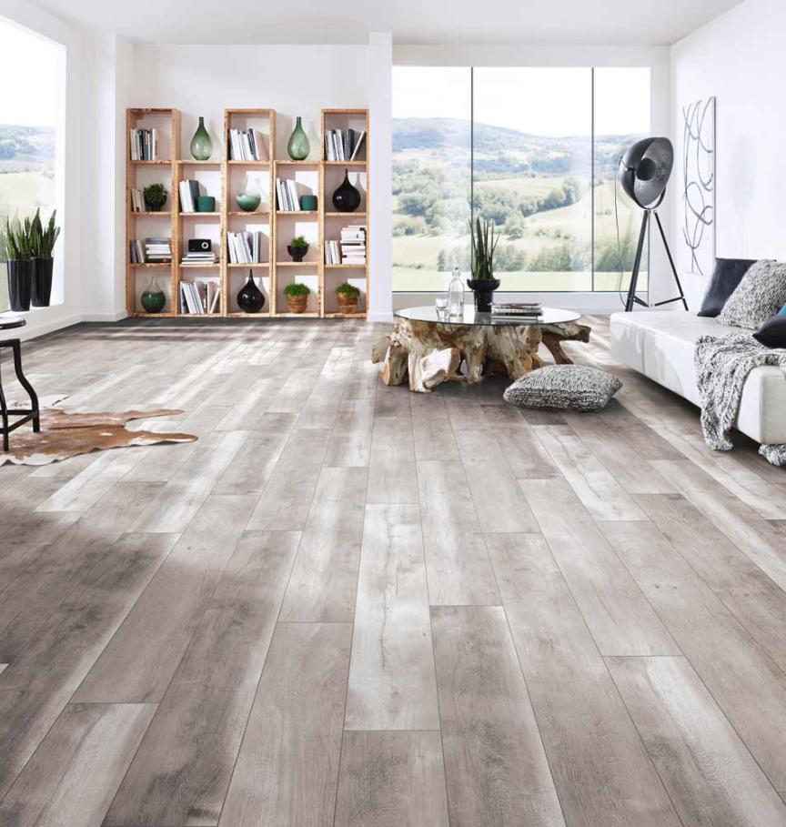 Afterhall nos sols sol stratifie flottant hydro 05 aspect chene gris photo ambiance