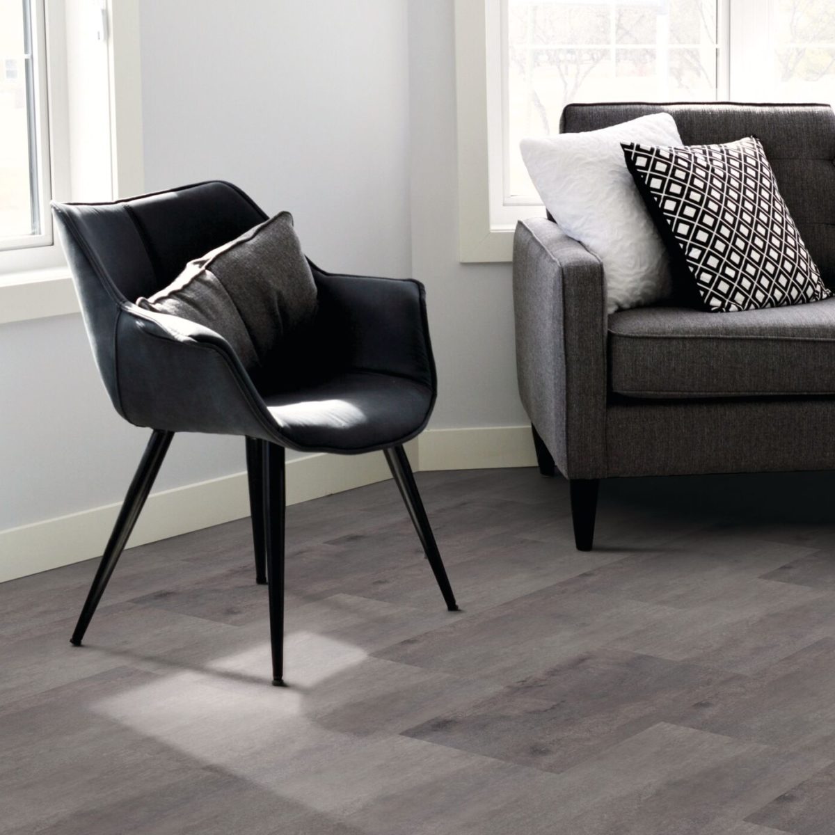 Afterhall revendeur sol Expona clic 19db stone 9087 urban steel pierre mise situation