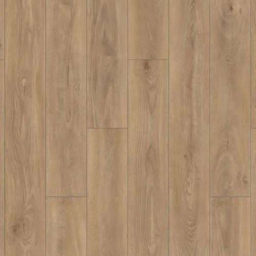 Lames parquet stratifié aspect chêne clair.
