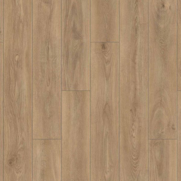 Lames parquet stratifié aspect chêne clair.