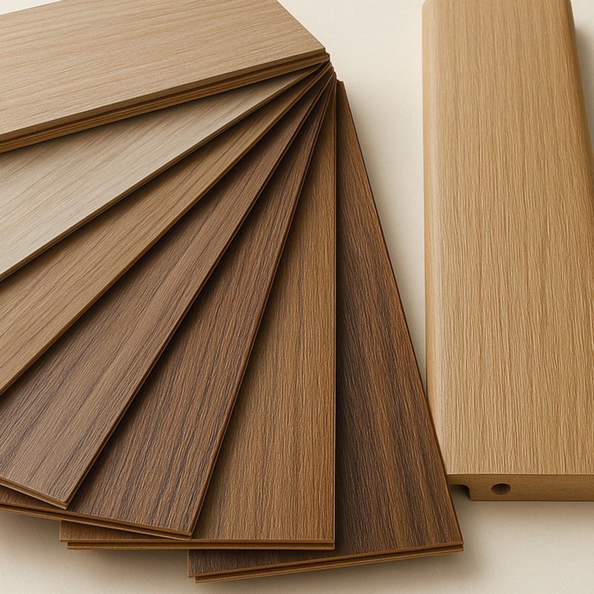 assortiment plinthes aspect bois