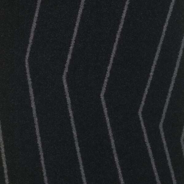 Moquette en velours noir avec motif, balsan.