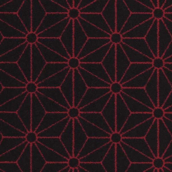 Moquette rouge en velours à coller balsan.