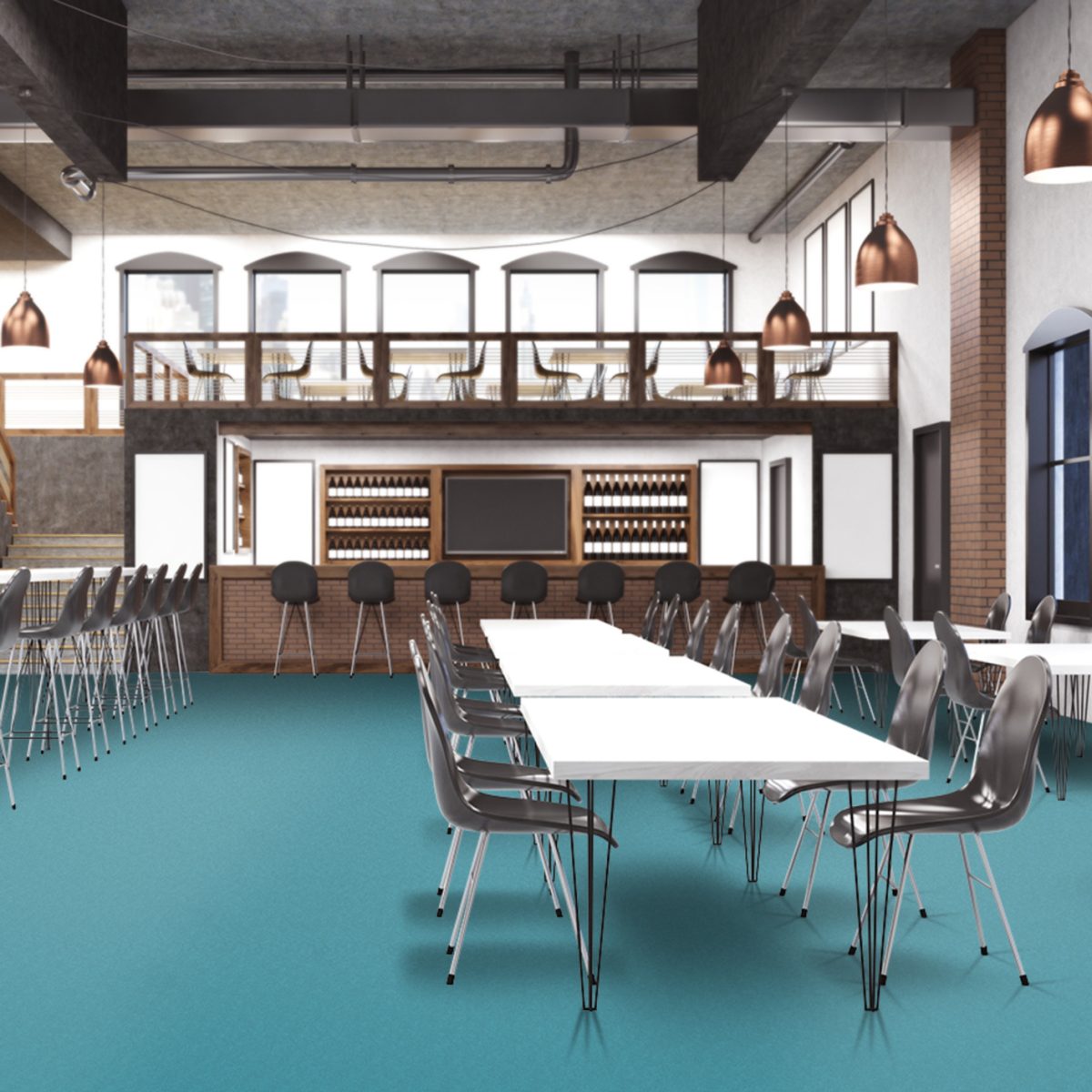 moquette aspect bleue velours balsan ambiance