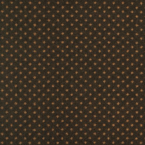 Balsan, moquette marron en velours, motif à points.