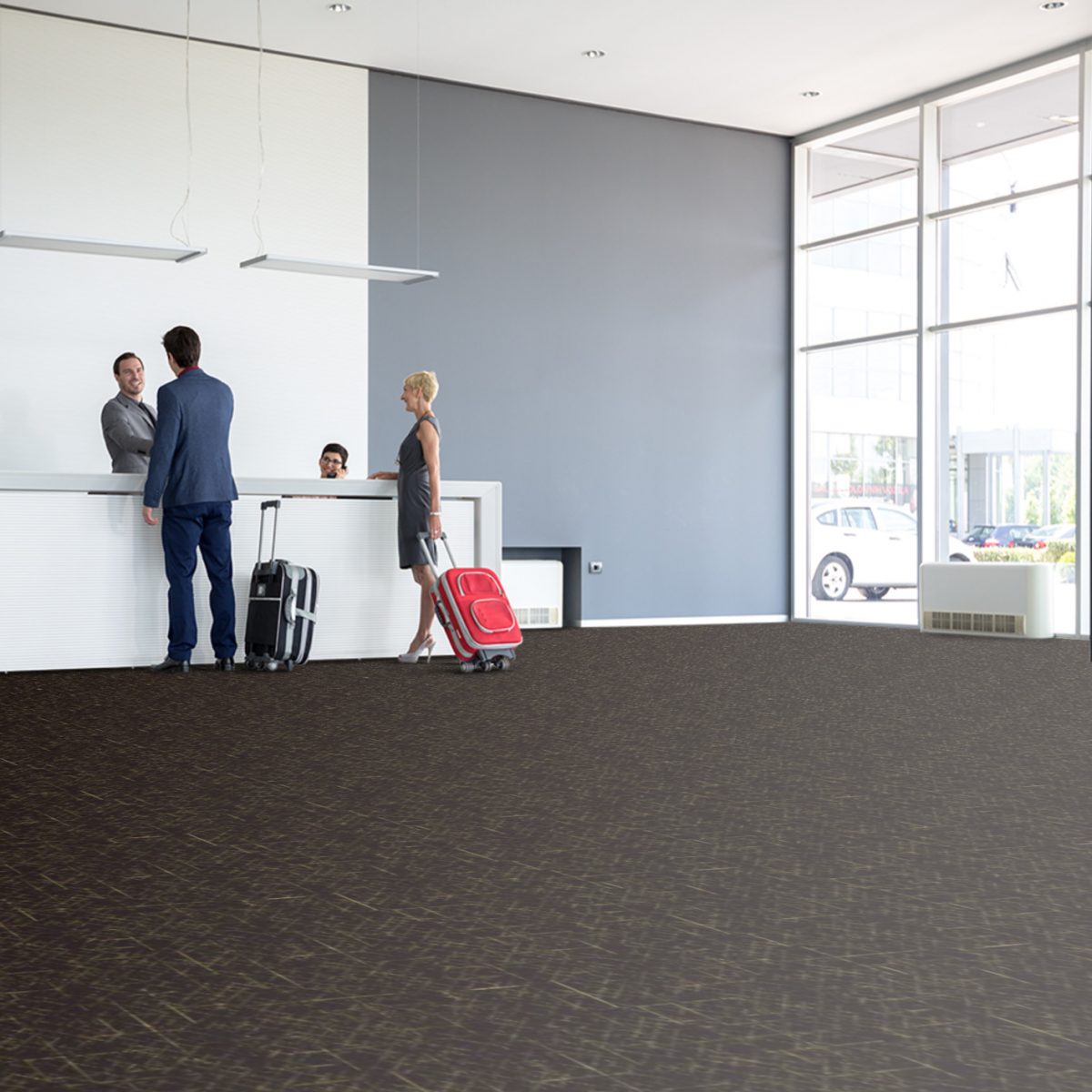 moquette noire velours balsan epaisse a coller photo mise situation