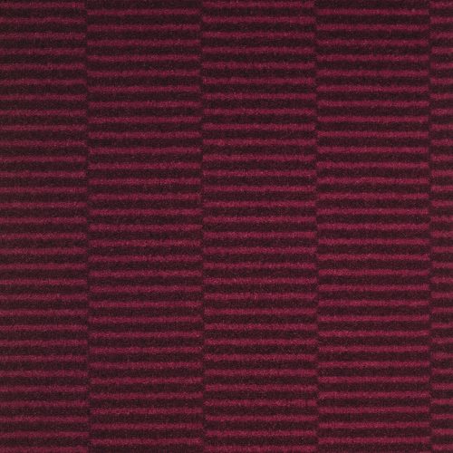 Moquette velours rouge, rayé, balsan, à coller.
