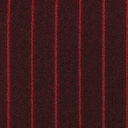 Moquette velours rouge motif rayures, balsan.