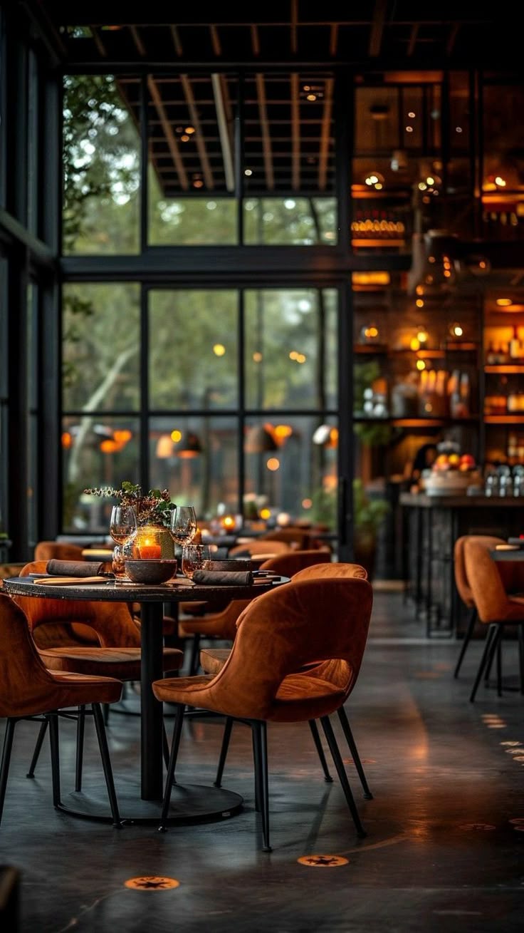 Restaurant haut de gamme avec sol résistant à l'humidité