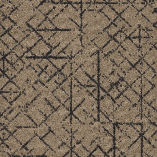 Revêtement de sol en velours beige à motif, moquette à coller, Balsan