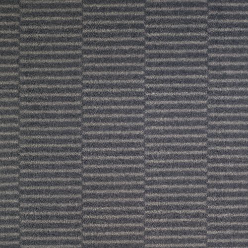 Moquette velours couleur ardoise motif rayé balsan.