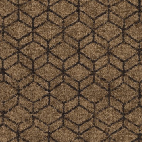 Balsan moquette en velours beige avec motif en cube