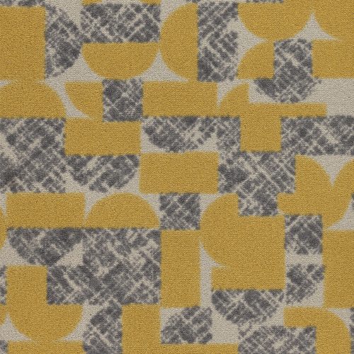 Moquette en velours jaune, cocooning, à coller, Balsan