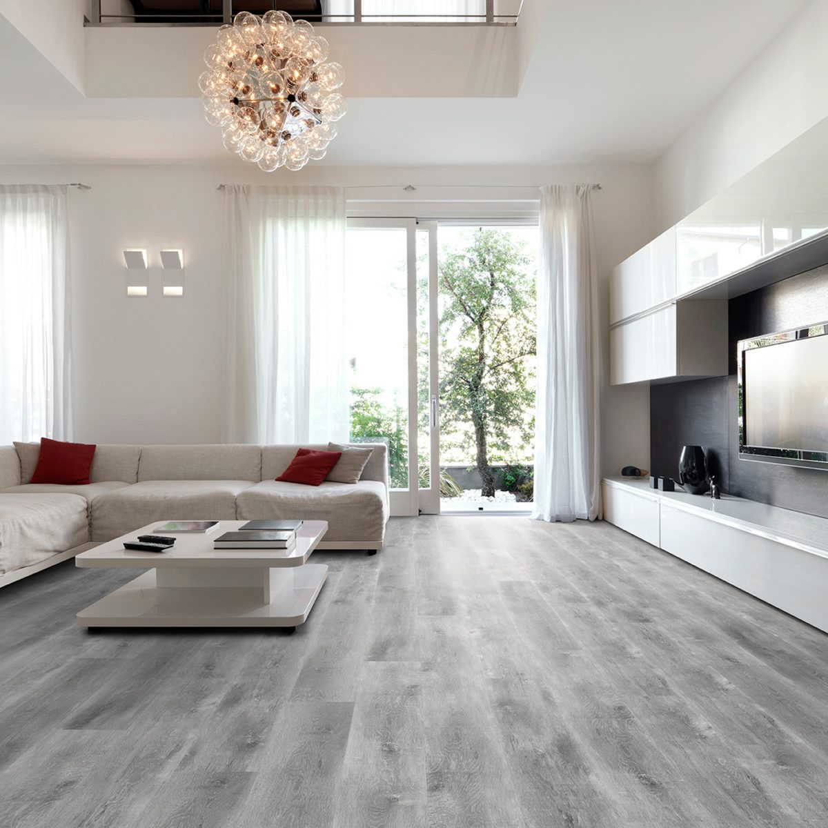 lames pvc kalinafloor aspect chene grise ambiance