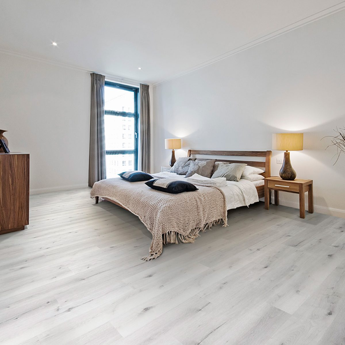 sol pvc kalinafloor a coller aspect chene gris photo ambiance