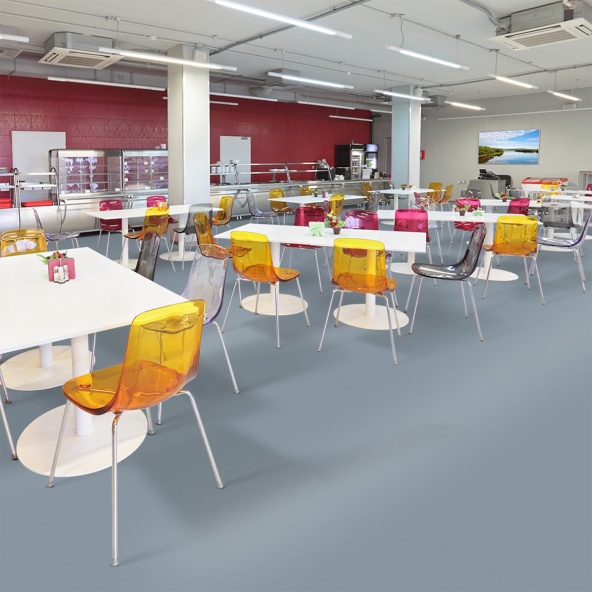 balsan moquette velours bleue a coller mise en situation