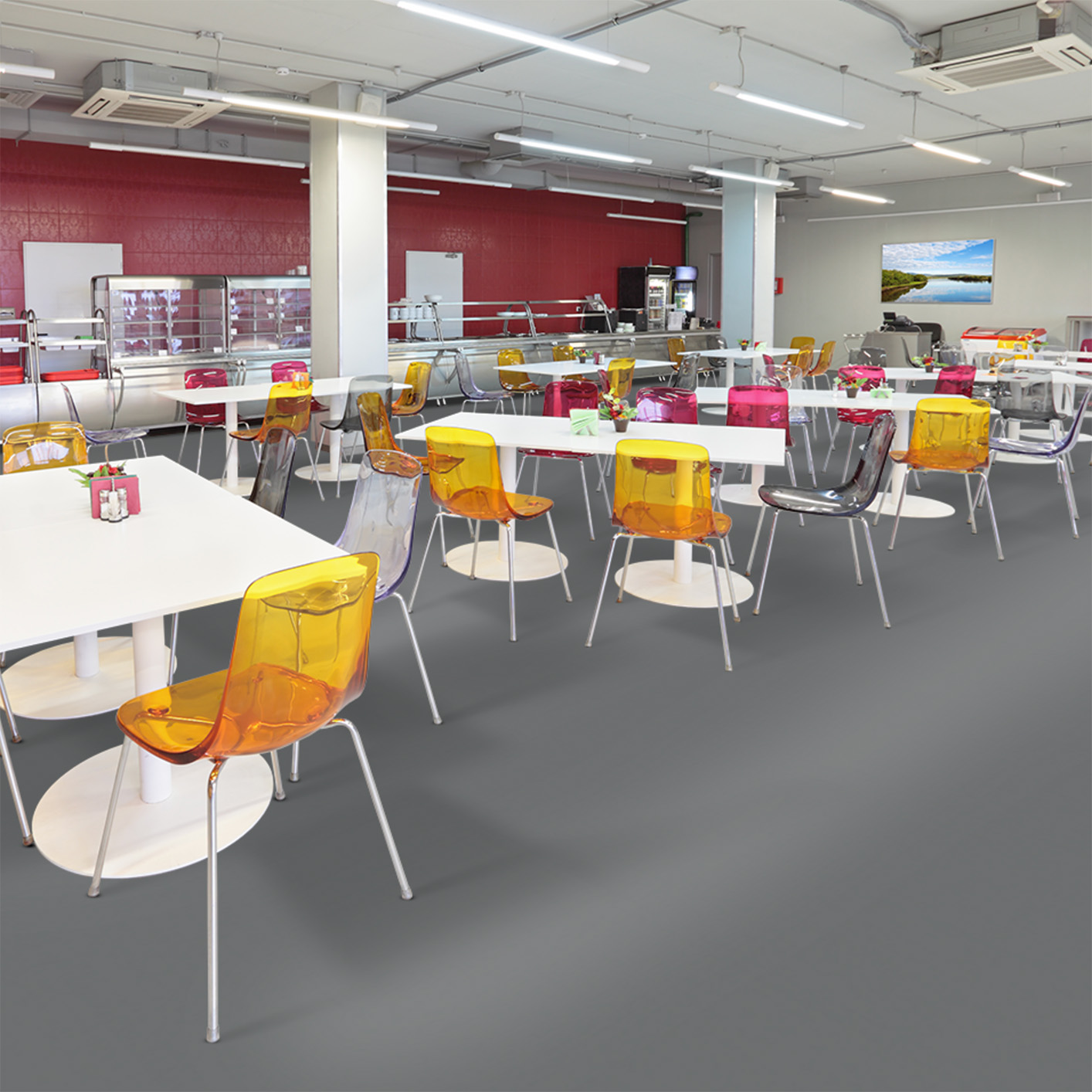 Sol moquette épaisse velours à coller balsan déco grisé 948