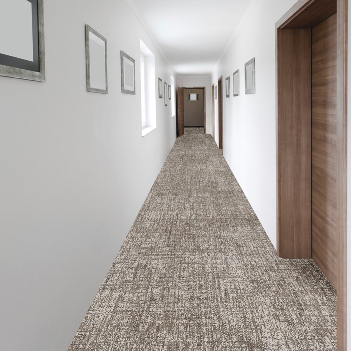 Couloir avec moquette balsan haut gamme épaisse