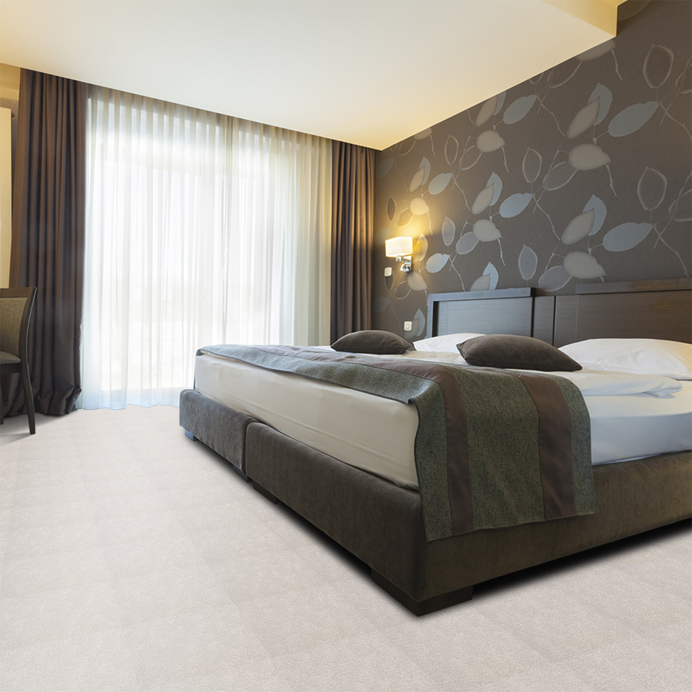 Moquette velours à coller - Balsan Rive Gauche 900 - Beige – Image 2