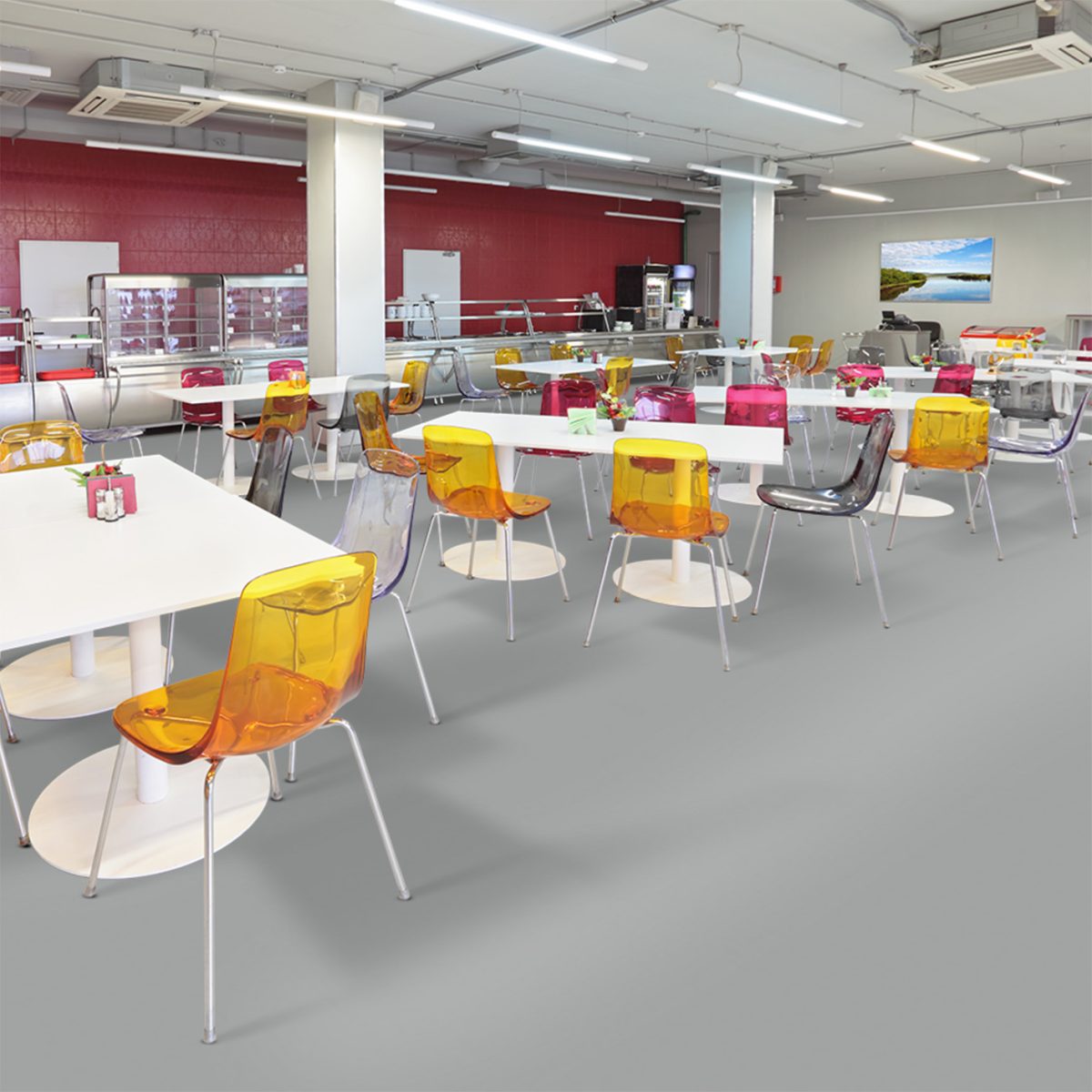 moquette grise a coller balsan haut de gamme durable mise en ambiance
