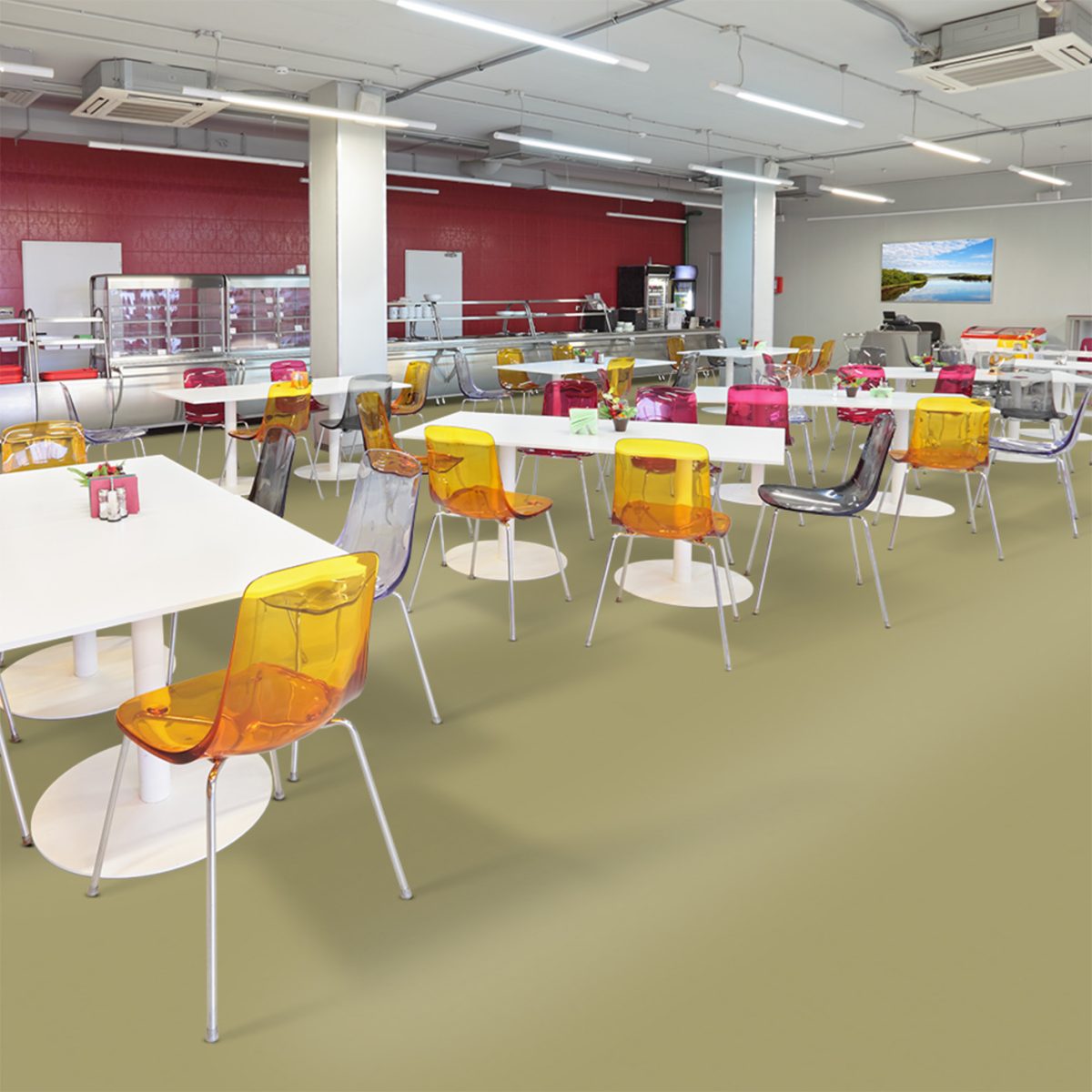 moquette velours beige a coller balsan premium mise en ambiance
