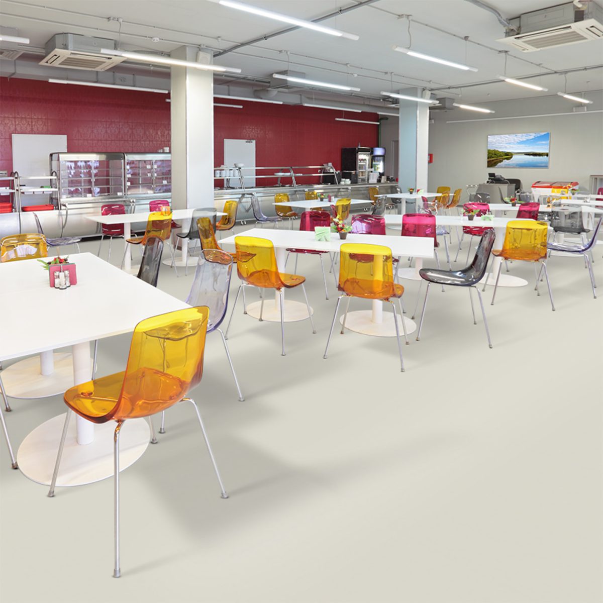 moquette velours epaisse isolante haut de gamme a coller balsan photo restaurant ambiance