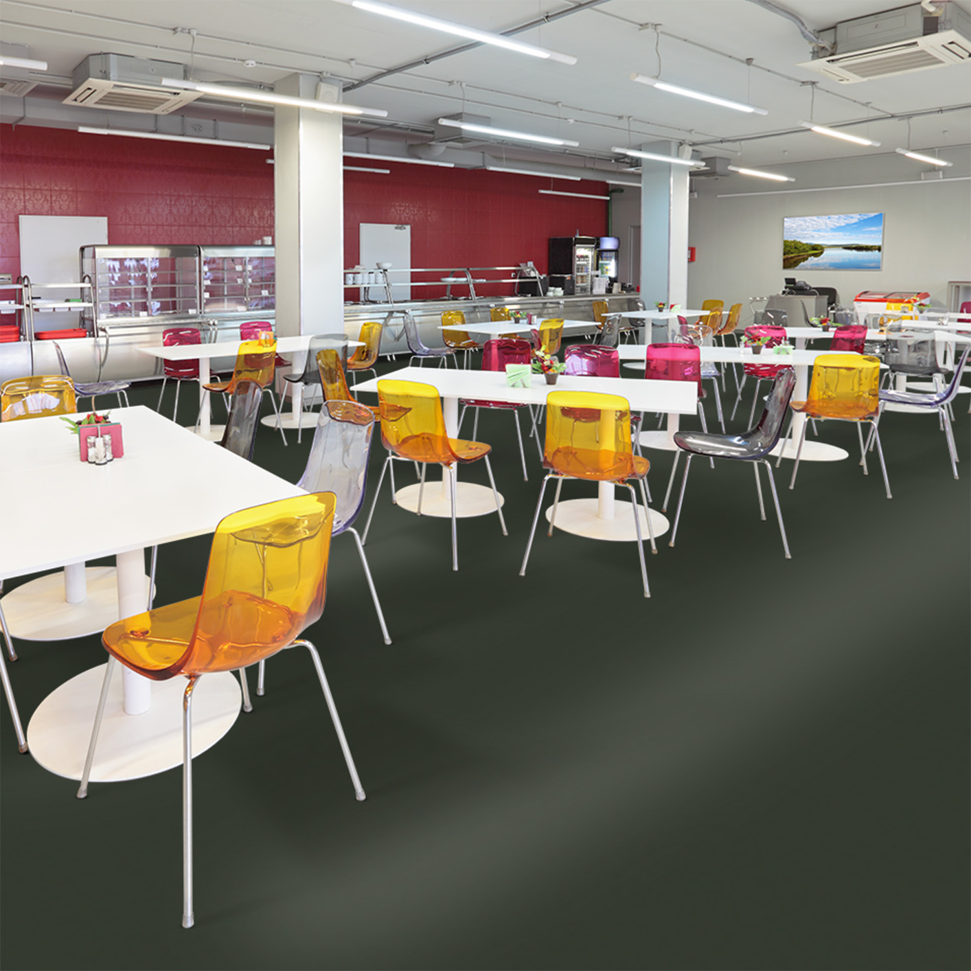 Sol moquette épaisse velours à coller balsan déco noir 998