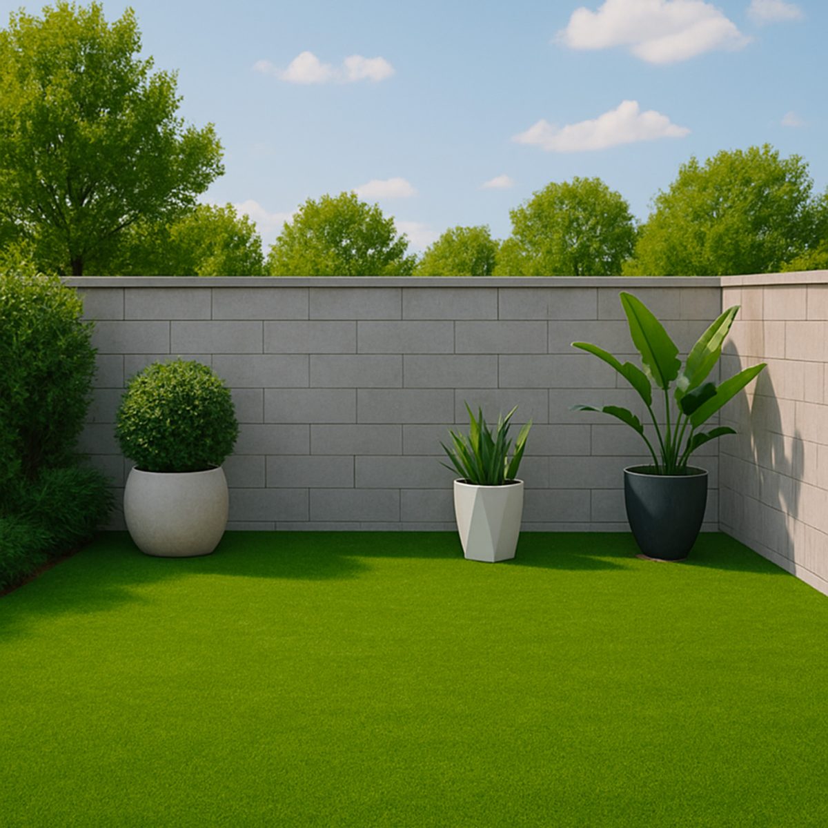 gazon synthetique epais 40mm durable premium mise en situation jardin 1