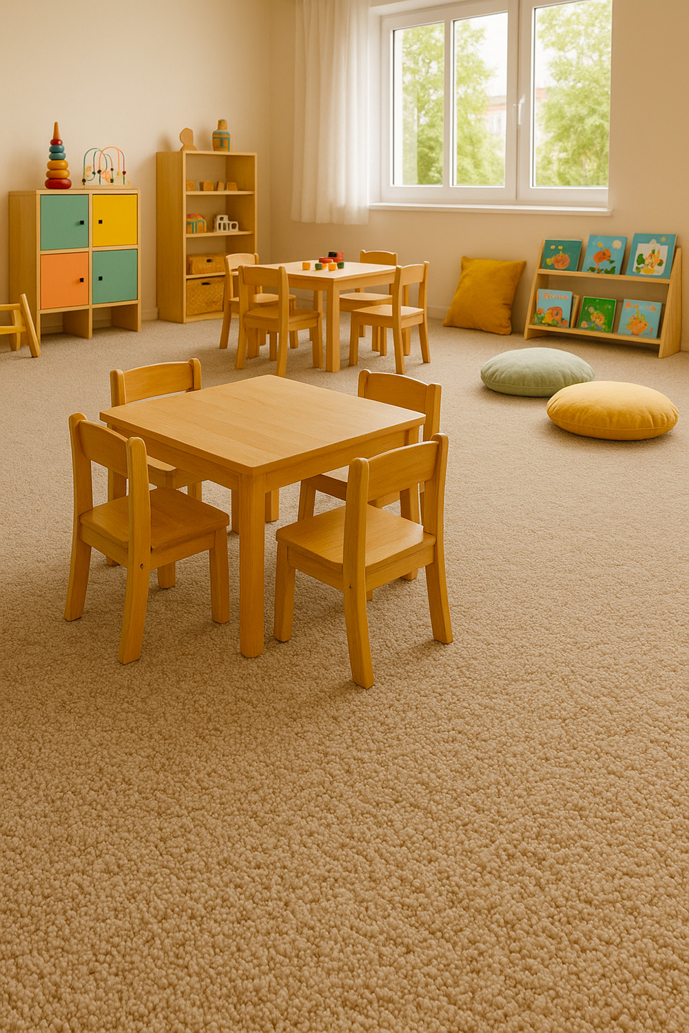 Les avantages de la moquette pour votre intérieur en 2025 40 Moquette en velours épais dans une crèche