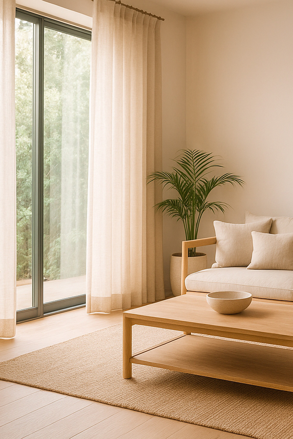 Comment adopter le style Japandi chez soi ? 27 Salon style japandi lumineux et haut de gamme