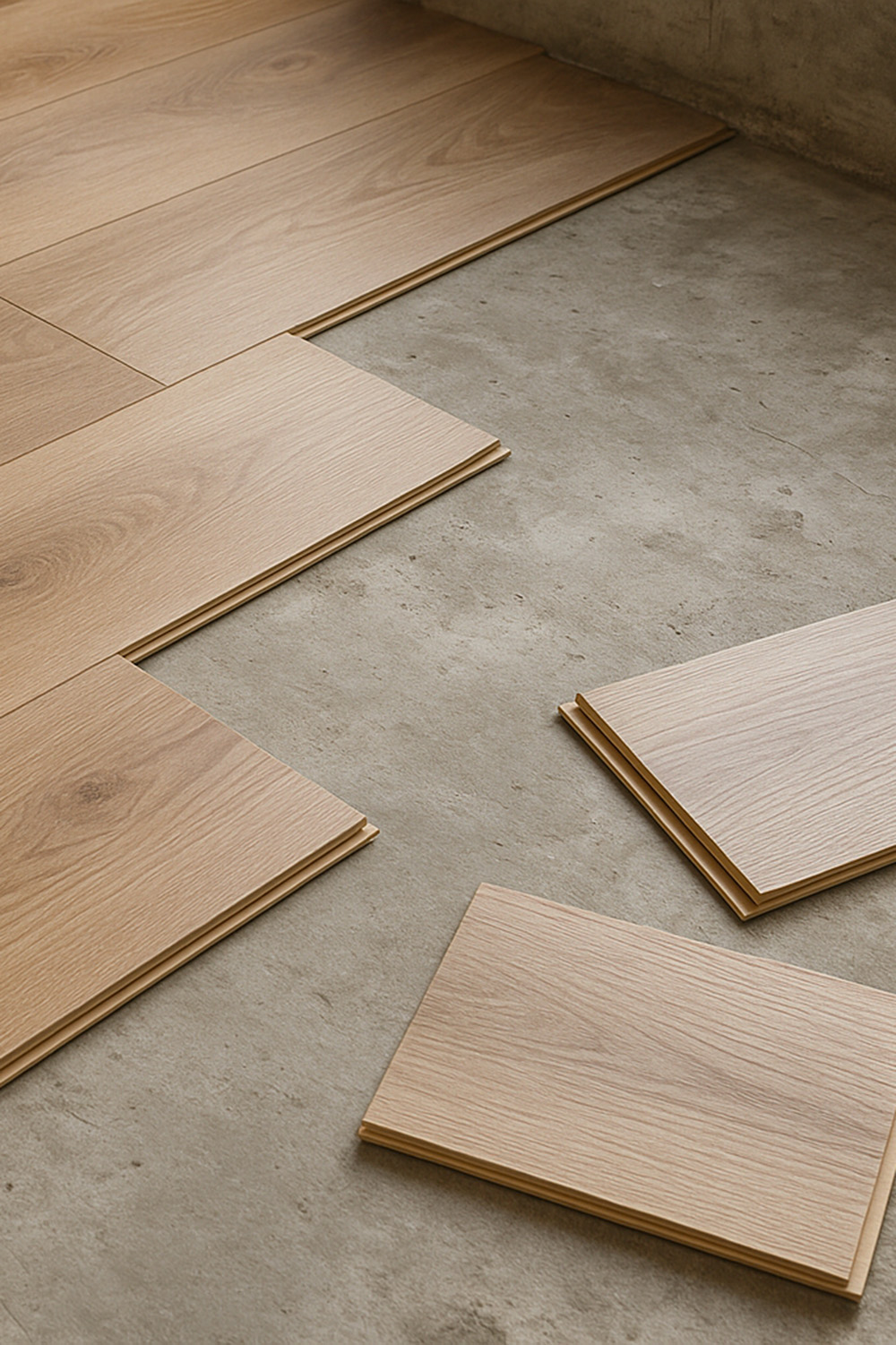 Installation parquet stratifié à clipser sur du béton