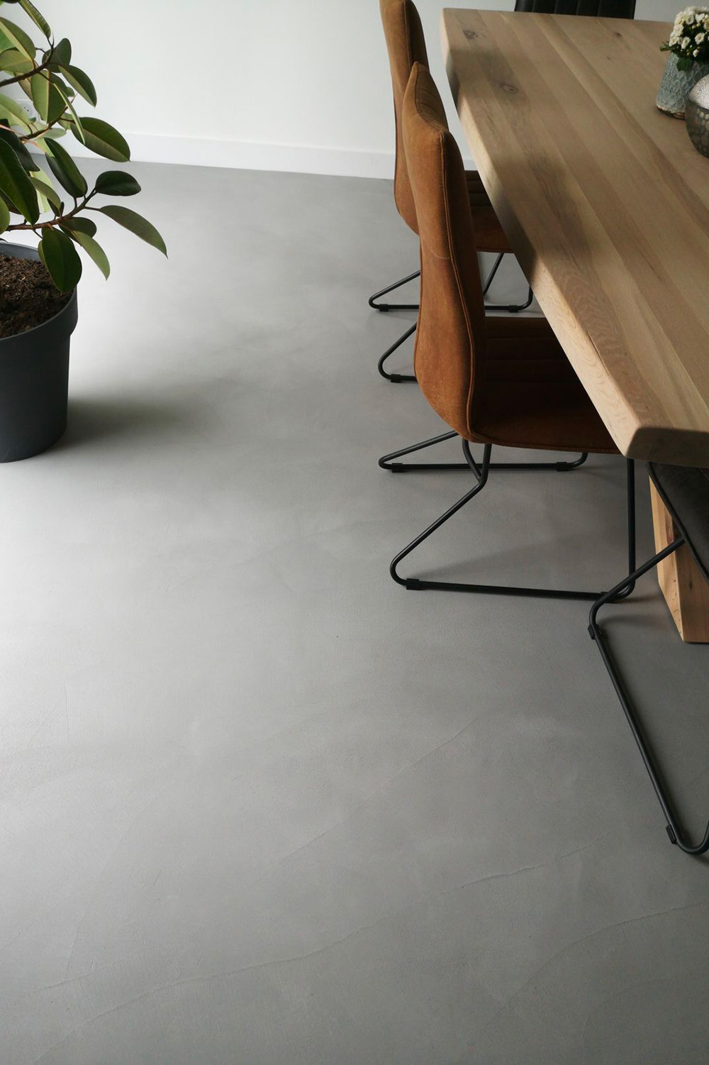 Revêtement de sol en rouleau pvc aspect béton ciré