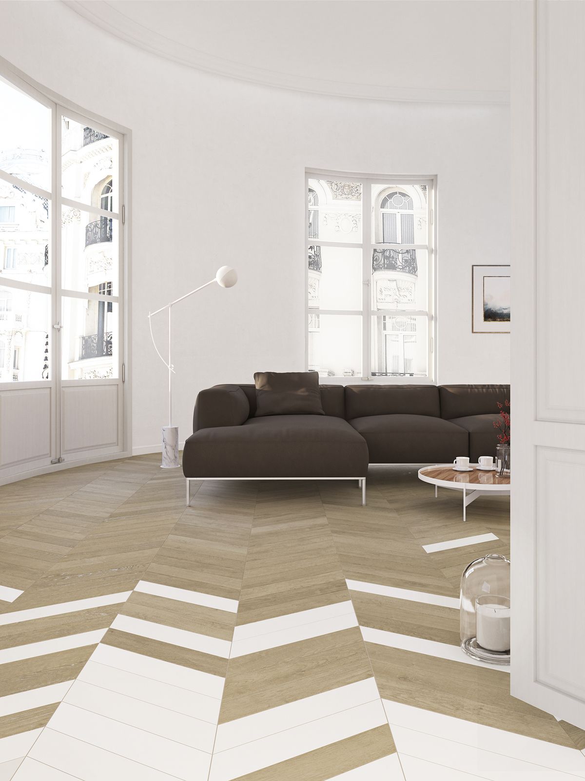 tendances 2025 mix & match parquet grande pièce à vivre