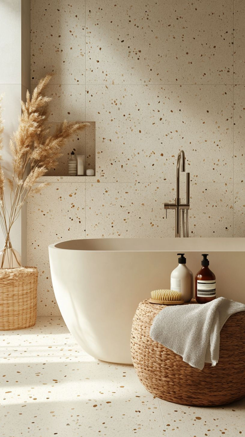 tendances 2025 terrazzo salle de bain 2